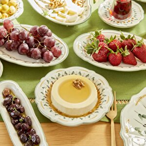 Adelina Stoneware 26 Parça 6 Kişilik Kahvaltı Takımı Yeşil Yeşil
