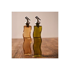 Wavy 2'li Yağlık Sirkelik Seti Amber-yeşil (250 Cc)