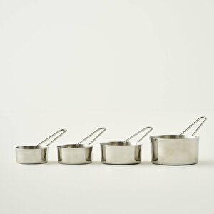 Vave Çelik Ölçü Kabı Seti Beyaz Beyaz