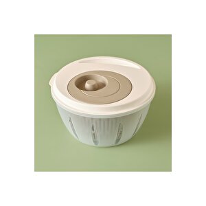 Adapt Salata Kurutucu Bej (25,6x25,6x14,2 Cm) Bej