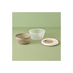Adapt Salata Kurutucu Bej (25,6x25,6x14,2 Cm) Bej