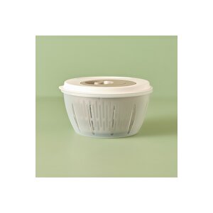 Adapt Salata Kurutucu Bej (25,6x25,6x14,2 Cm) Bej