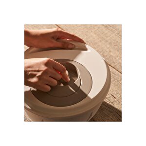 Adapt Salata Kurutucu Bej (25,6x25,6x14,2 Cm) Bej