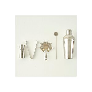 Fepe Kokteyl Shaker Seti Silver Silver