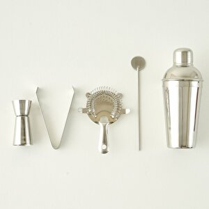 Fepe Kokteyl Shaker Seti Silver Silver