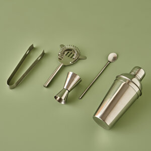 Fepe Kokteyl Shaker Seti Silver Silver