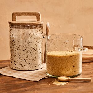 Kers Mango Kapaklı Kaşıklı Kavanoz Naturel (2200 Ml) Naturel