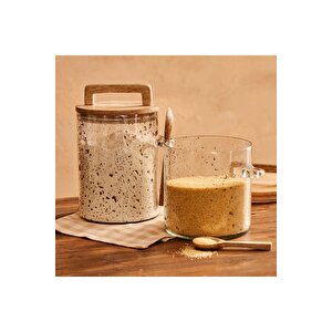 Kers Mango Kapaklı Kaşıklı Kavanoz Naturel (2800 Ml) Naturel