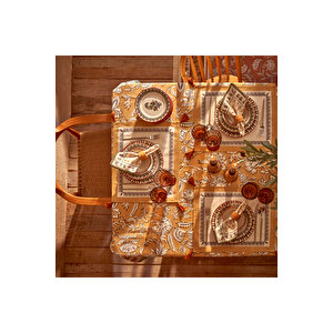 Indian Porselen 24 Parça 6 Kişilik Yemek Takımı Bordo Bordo