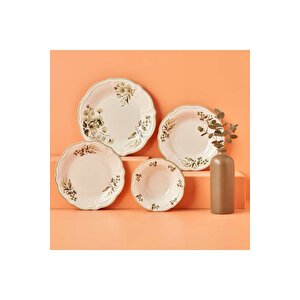 Julia Stoneware 48 Parça 12 Kişilik Yemek Takımı Yeşil