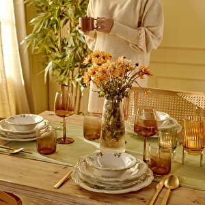Julia Stoneware 48 Parça 12 Kişilik Yemek Takımı Yeşil