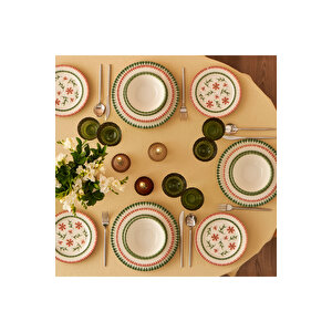 Flowers Porselen 44 Parça Yemek Ve Kahvaltı Takımı Çok Renkli