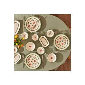 Flowers Porselen 44 Parça Yemek Ve Kahvaltı Takımı Çok Renkli