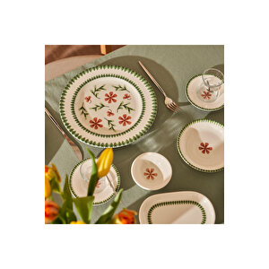 Flowers Porselen 44 Parça Yemek Ve Kahvaltı Takımı Çok Renkli