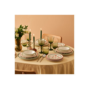 Flowers Porselen 44 Parça Yemek Ve Kahvaltı Takımı Çok Renkli