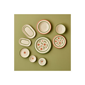 Flowers Porselen 44 Parça Yemek Ve Kahvaltı Takımı Çok Renkli