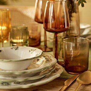 Julia Stoneware 24 Parça 6 Kişilik Yemek Takımı Yeşil Yeşil