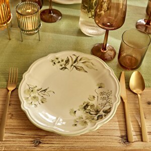 Julia Stoneware 24 Parça 6 Kişilik Yemek Takımı Yeşil Yeşil