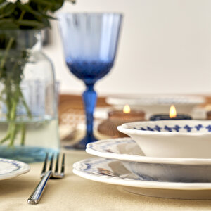 Vanessa Stoneware 48 Parça 12 Kişilik Yemek Takımı Mavi