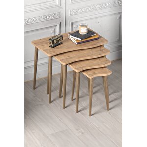 Zigon Sehpa Ahşap 4'lü Atlantik Çam Kr Atlantik Çam