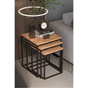 Zigon Sehpa 3'lü Küp Atlantik Çam Atlantik Çam