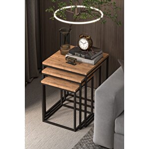 Zigon Sehpa 3'lü Küp Atlantik Çam
