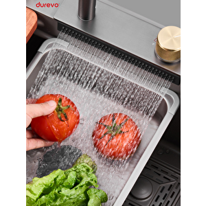 Mutfak Eviyesi Teknolojik Akıllı Eviye Paslanmaz Çelik -NANO PVD Kaplama 75x46cm