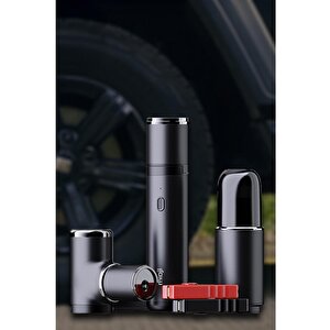 Mioji Mio 2 4in1 Akü Takviye Jump Starter Mini Şarjlı Süpürge Hava Pompası Ve Led Fener 10400mah Araba Kombo Kit