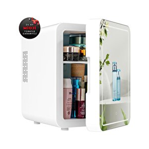 Mio 212 4l Led Işıklı Kozmetik Makyaj Krem Sıcak Ve Soğuk Ayarlı Taşınabilir Fridge Mini Dolap