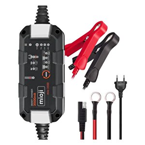 Mio 3500 3.5a 6v Ve 12v Araba Şarj, Akü Bakım, Damlama Şarj Cihazı Ve Motosiklet, Atv, Lityum Ve Derin Döngülü Aküler Için Kükürt Giderici Akıll