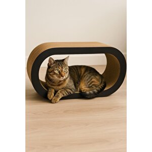 Rotipet Theta Karton Kedi Tırmalaması Siyah Medium