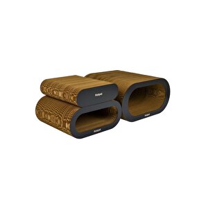 Rotipet Theta Karton Kedi Tırmalaması Siyah Small