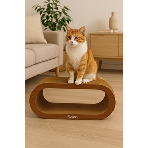 Rotipet Theta Karton Kedi Tırmalaması Ceviz Large
