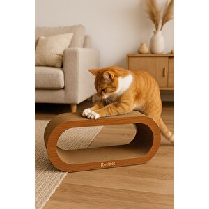 Rotipet Theta Karton Kedi Tırmalaması Ceviz Large