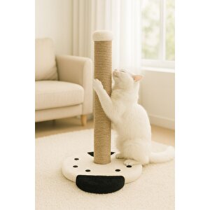 Reyo Pet Uğur Böceği Kedi Tırmalama Platformu Beyaz