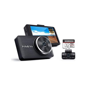 Lx2000 Full Hd 2 Kameralı Ips Güvenlik Kod Ekranlı Gps Araç Kamerası