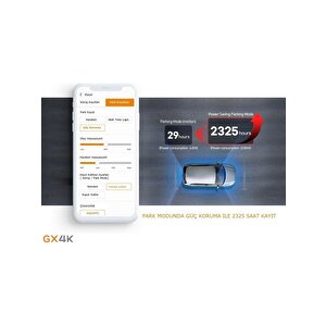 Finevu Gx4k Ultrahd 4k 2ch Wi-fi Türkçe 2 Kameralı Araç Kamerası