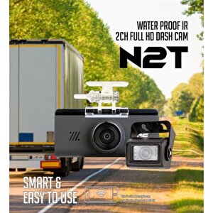 N2t 2 Kameralı Su Geçirmez Wi-fi Ticari Araç Kamerası