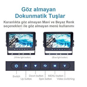 Blacksys Betoptek Btm710 Ticari Araç Ekranlı 3 Lü Kamera Sistemi Btm710