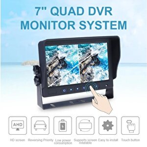 Blacksys Betoptek Btm710 Ticari Araç Ekranlı 3 Lü Kamera Sistemi Btm710