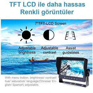 Blacksys Betoptek Btm710 Ticari Araç Ekranlı 3 Lü Kamera Sistemi Btm710