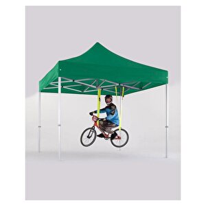 3x2 Açık Yeşil Katlanabilir Makaslı Çardak Tente