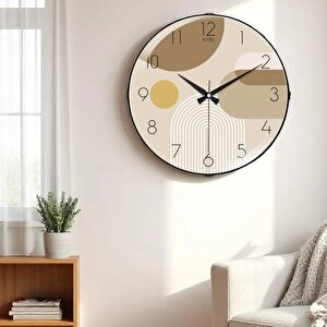 Cino Bombe Gerçek Cam Sessiz Mekanizma 36cm Duvar Saati Pds-36