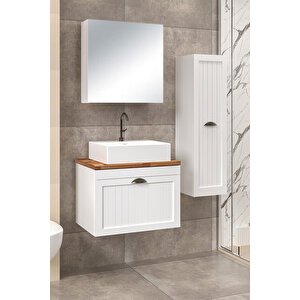 %100 Mdf - 65 Cm Aren Banyo Dolabı + 30 Cm Aren Boy Dolabı