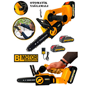 Yeni Nesil Li-on Batarya Bl Motor Pro Saw Akülü Dal Budama Testere Bıçkı Makinası 2 Akülü