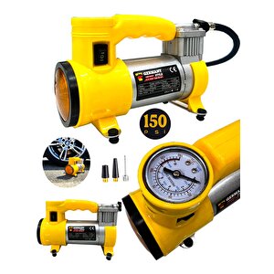 Newpro 12 V Araba Oto Araç Lasti K Şişirme Pompası 150 Psi Metal Gövde  Kompresör