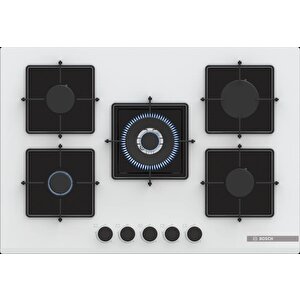 Beyaz 3 Lü Ankastre Set 395 ( Hjg852yw0t - Pnq7b2p30o - Dwk63pj20t  ) 75cm Wok Bek Ocak - 3d Fry Hava Ile Kızartma - Pişirme Matı Ile