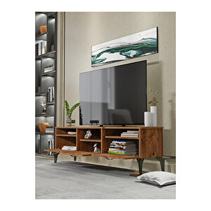Tv Sehpası Tv Ünitesi 160 Cm Atlantik Çam Gold Mistral 5070