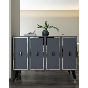 8173km-32 Dh Konsol,kahve Köşesi̇,ayakkabilik,ofi̇s Evrak Dolabi,mutfak Ki̇ler Dolabi,tv Üni̇tesi̇-ANTRASİT-GÜMÜŞ Antrasit Gümüş