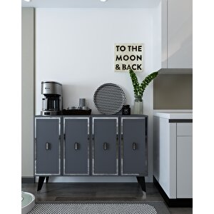 8173km-32 Dh Konsol,kahve Köşesi̇,ayakkabilik,ofi̇s Evrak Dolabi,mutfak Ki̇ler Dolabi,tv Üni̇tesi̇-ANTRASİT-GÜMÜŞ Antrasit Gümüş